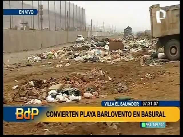 Convierten playa Barlovento en basural