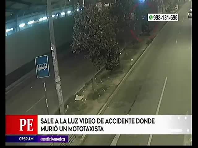 Video revela accidente en San Juan de Miraflores (NR)