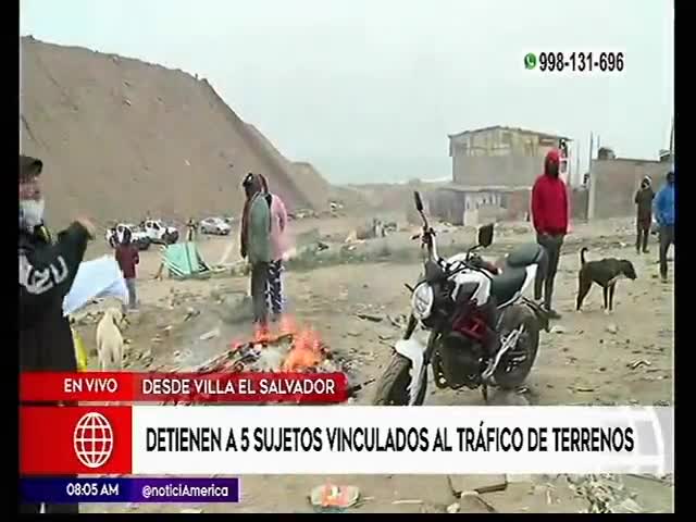 Detienen a 5 sujetos vinculados al tráfico de terrenos