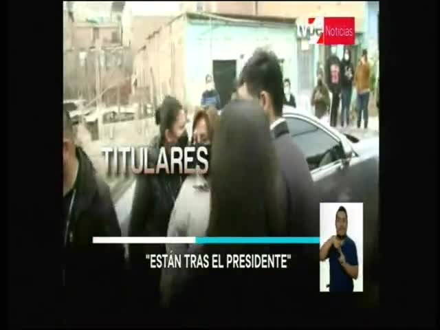 Boluarte: Están tras el presidente 