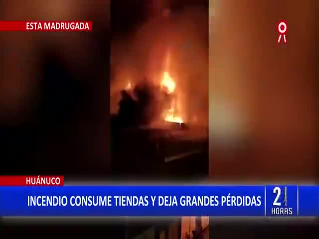 Incendio en Huánuco