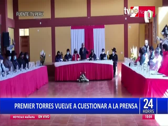 Nuevo ataque contra la prensa por parte del Premier Aníbal Torres