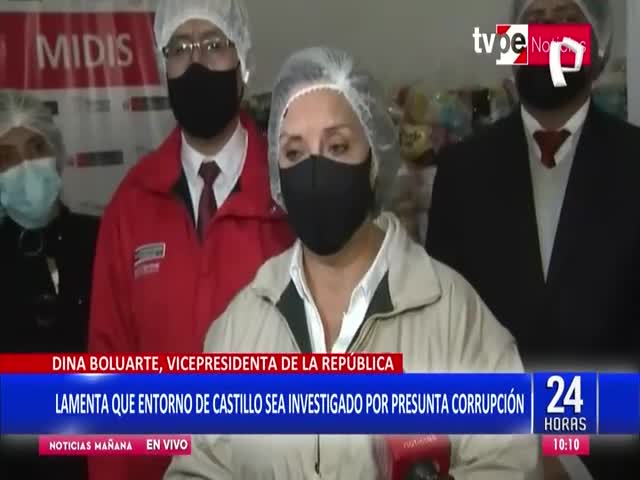 Declaraciones de la vicepresidenta Dina Boluarte 