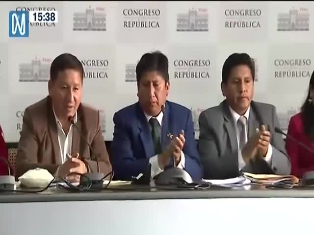 Conferencia de la bancada de Perú Libre