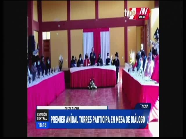 Premier Aníbal Torres participó de mesa de diálogo