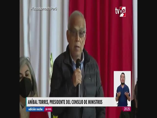 Declaraciones del Premier Torres