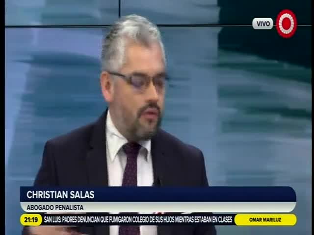 Entrevista al abogado penalista, Christian Salas 