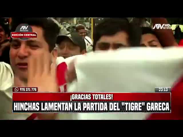 Hinchas lamentaron la partida del Tigre Gareca 