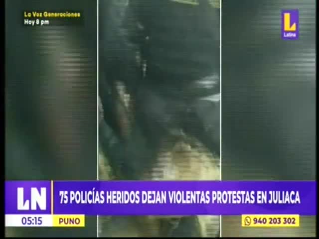 Policías heridos fueron trasladados a Lima