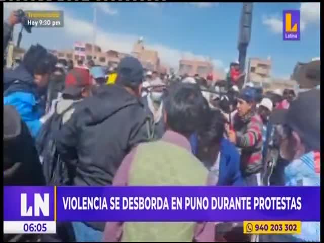 Violencia se desborda en Puno durante protestas 