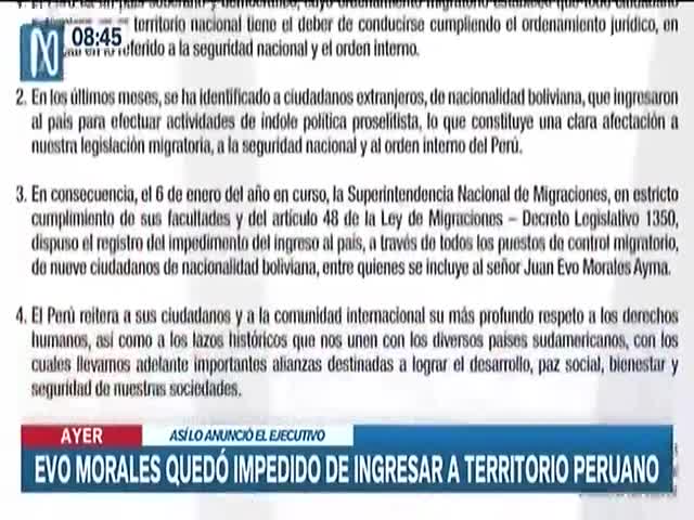 Reacciones tras impedimento a Evo Morales