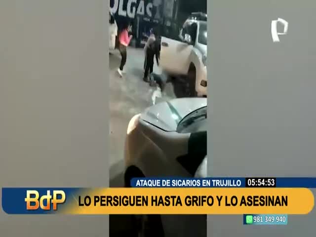 Trujillo: lo persiguen hasta grifo y lo asesinan