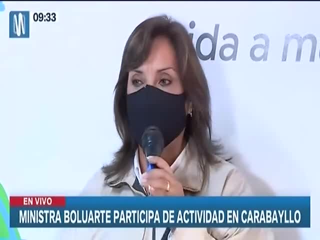 Ministra Boluarte participa de actividad en Carabayllo