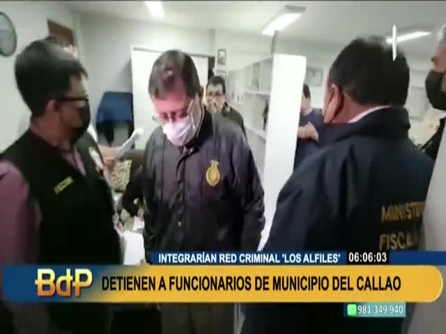 Detienen a funcionarios del Municipio del Callao 