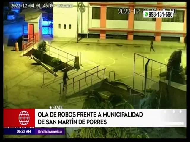 Ola de robos frente a la Municipalidad de San Martín de Porres