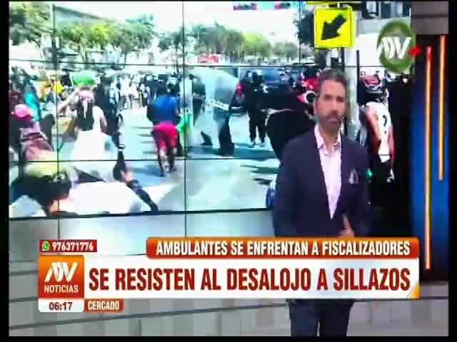 Se resisten al desalojo a sillazos