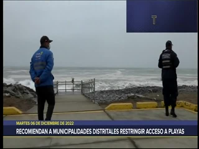 Recomiendan a municipalidades distritales restringir acceso a playas