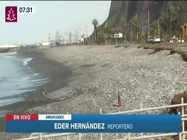 Cierran playas en Miraflores 