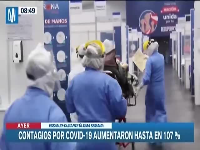 Contagios por covid aumentaron en 107 por ciento 