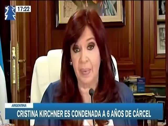 Cristina Fernández es condenada a 6 años de cárcel