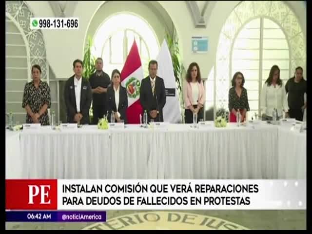 Comisión verá reparación para deudos de fallecidos en protestas