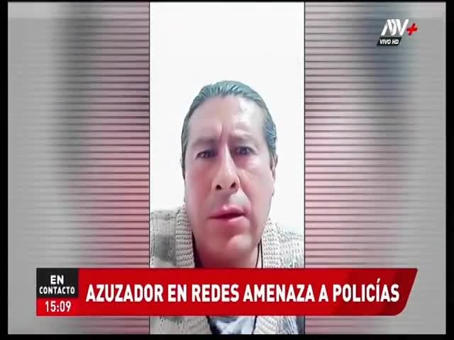 Video viral de sujeto amenazando de muerte a policías durante protestas