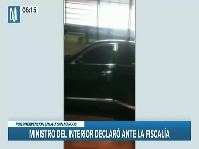 Ministro del Interior declaró ante Fiscalía 