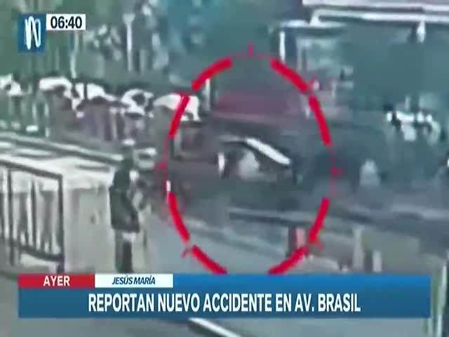 Reportan nuevo accidente en venida Brasil 