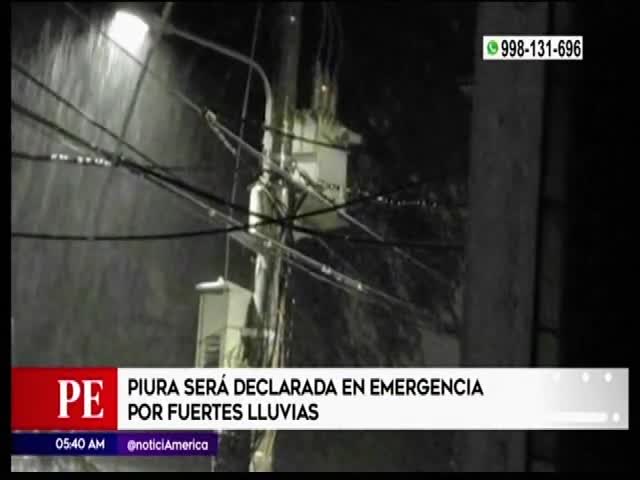 Será declarada en emergencia por fuertes lluvias