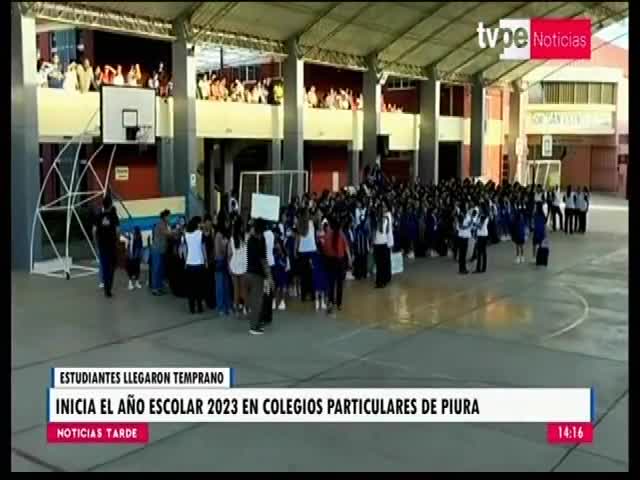 Colegios de Piura y Huancayo iniciaron sus clases este 1 marzo 