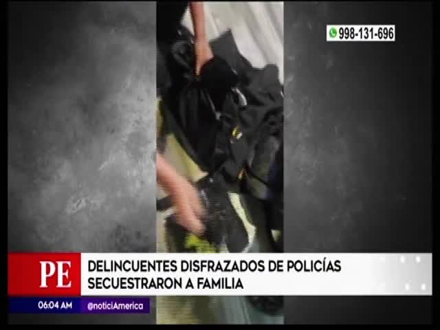 Delincuentes secuestraron a una familia