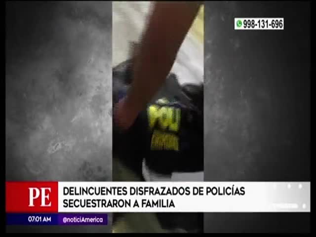 Delincuentes secuestraron a una familia (NR)