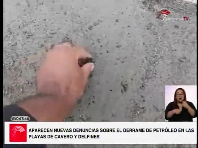 Caso de derrame de petróleo en playas de Cavero y Delfines 