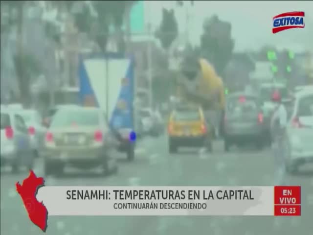 Senamhi: Temperaturas en la capital continuarán descendiendo