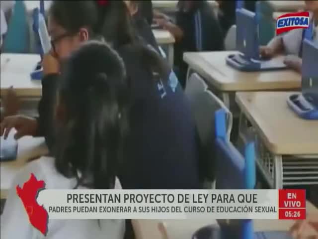 Presentan proyecto de ley para que padres exoneren a sus hijos del curso de educación sexual