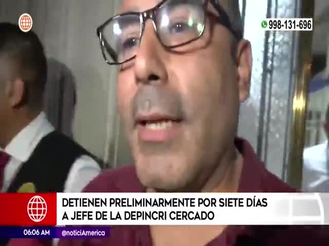 Detienen al jefe de la Depincri Cercado