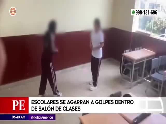 Pelea de escolar en colegio del Cercado de Lima