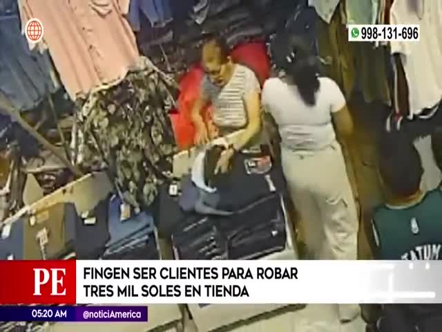 Fingen ser clientes para robar tres mil soles