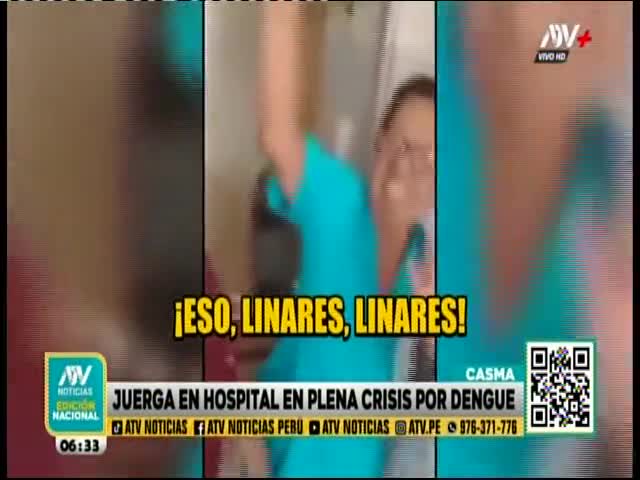 Juerga en hospital en plena crisis por dengue