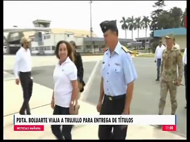 Pdta.Boluarte viajó a la ciudad de Trujillo para la entrega de títulos