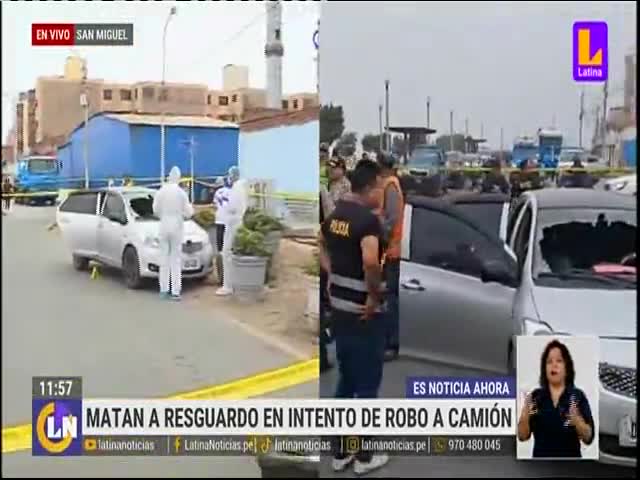 Matan a seguridad en intento de robo a camión