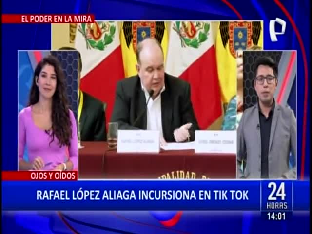 López Aliaga realiza tik tok