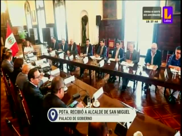 Boluarte se reunió con el alcalde de San Miguel