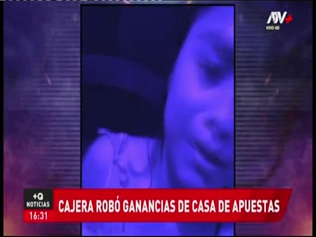 Cajera roba ganancias de una casa de apuestas