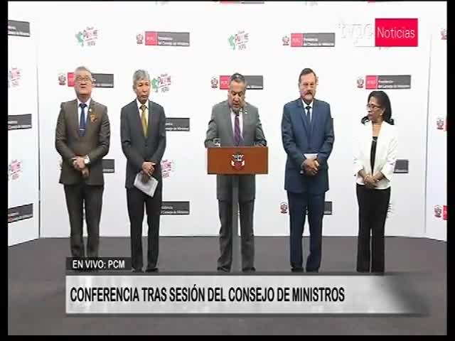 Conferencia tras sesión de Consejo de Ministros – 1