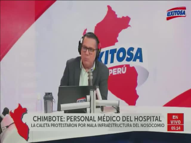 Chimbote: Personal médico del hospital La Caleta protestaron por mala infraestructura del nosocomio