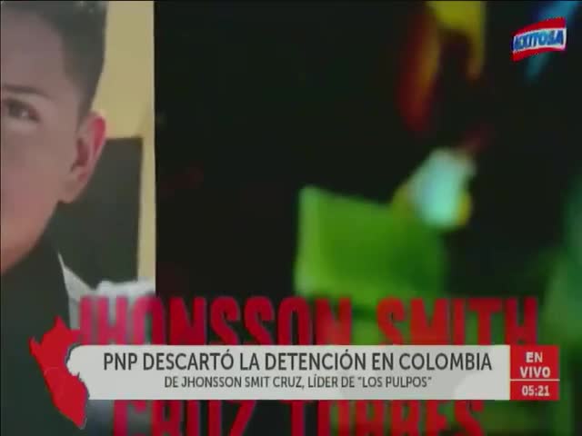 PNP descartó la detención en Colombia de Jhonsson Smit Cruz