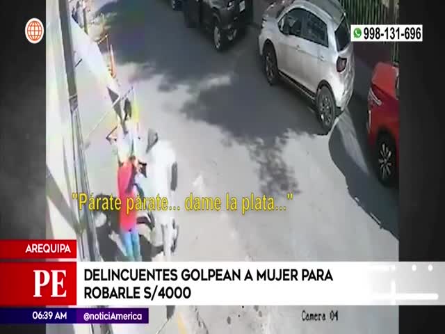 Golpean y asaltan a una mujer en Arequipa