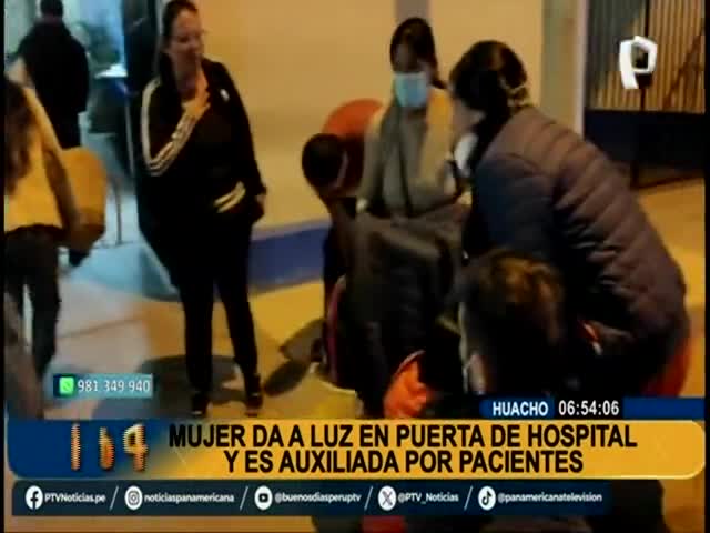 Mujer da a luz en puerta del hospital de EsSalud en Huacho