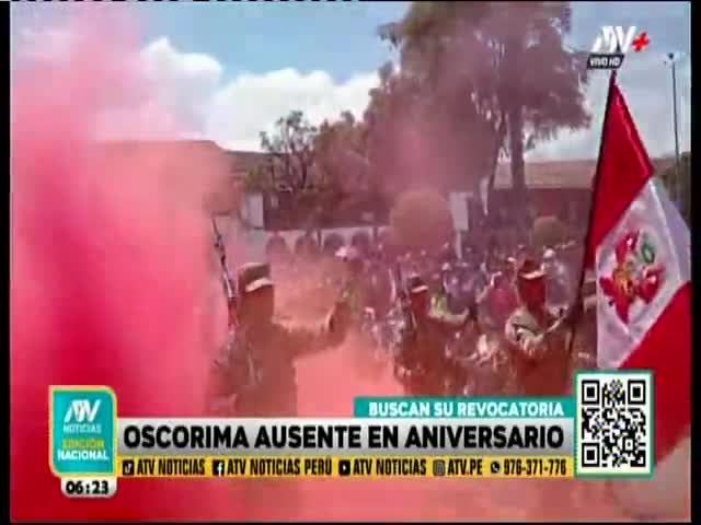 Oscorima ausente en ceremonia de aniversario